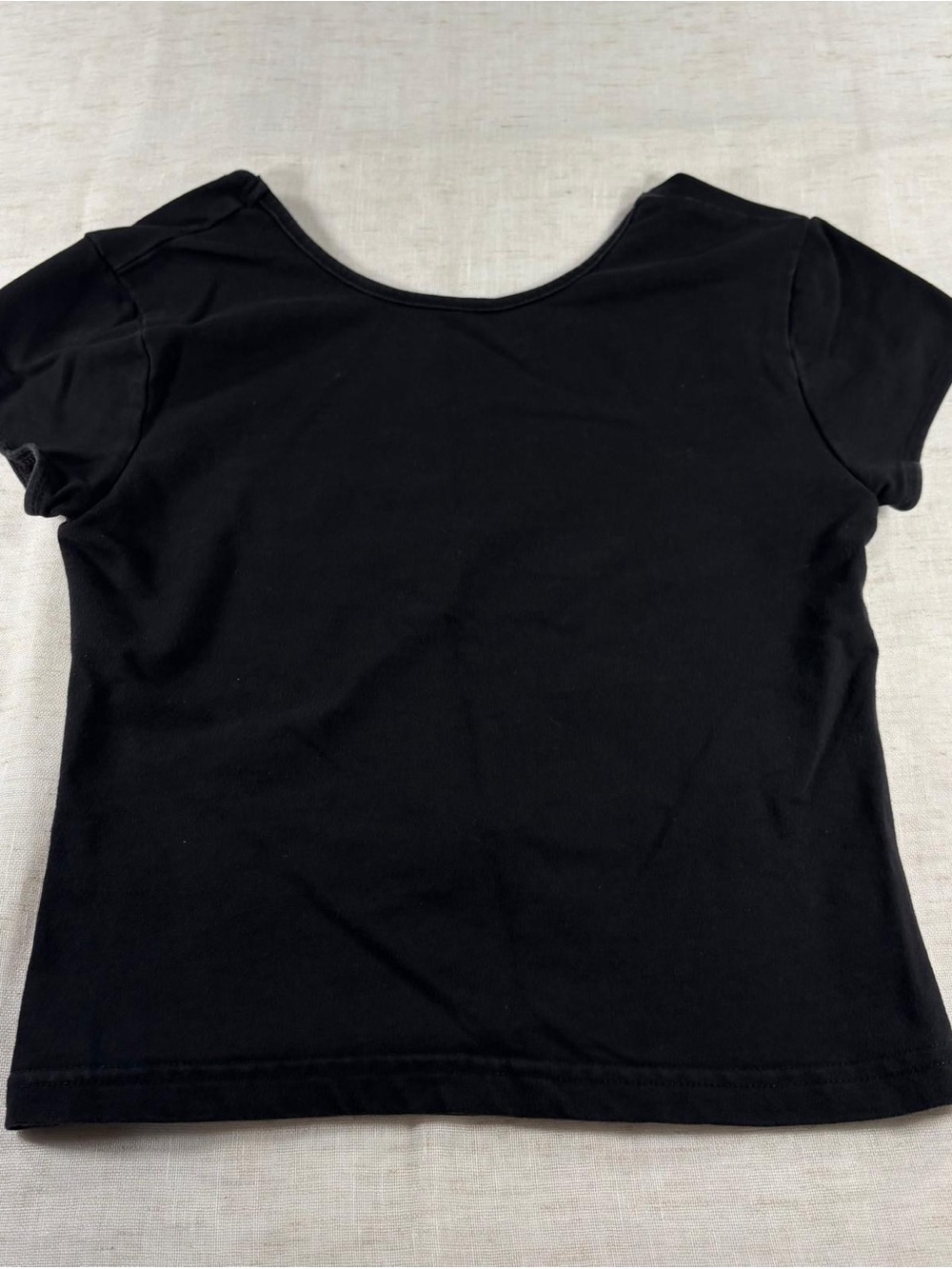 Edikted Solid Scoop Neck Cap Sleeve Pullover T-Shirt Women's XS